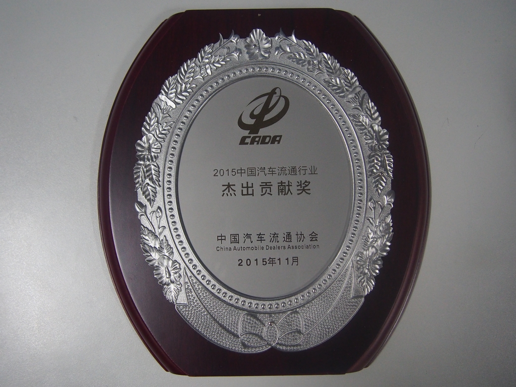2015中国汽车流通行业杰出贡献奖
